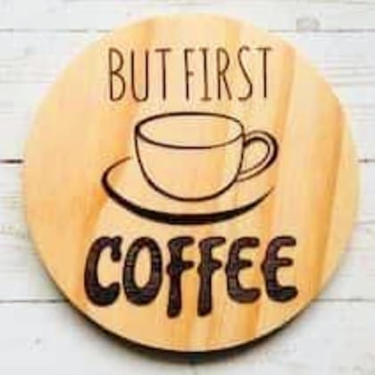 Engraved Coffee Wall Plaque