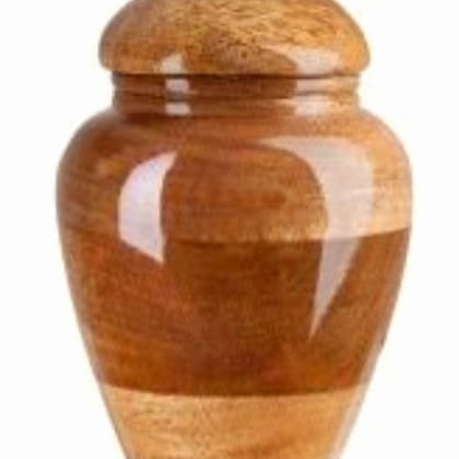 Turned Mango Wood Urn